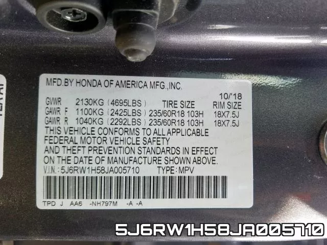 5J6RW1H58JA005710 фото 2
