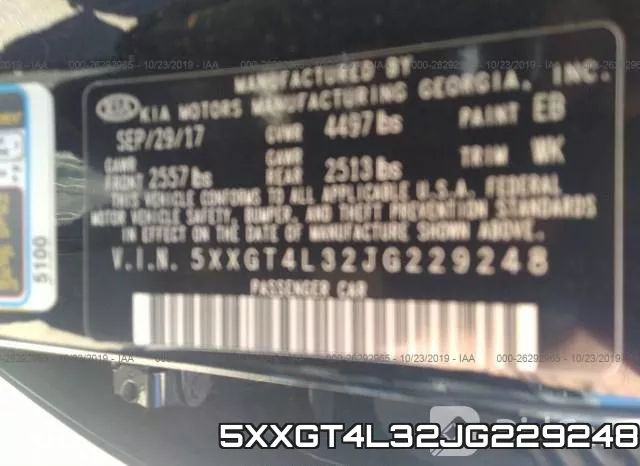 5XXGT4L32JG229248 фото 10