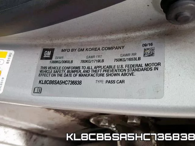 KL8CB6SA5HC736838 фото 2