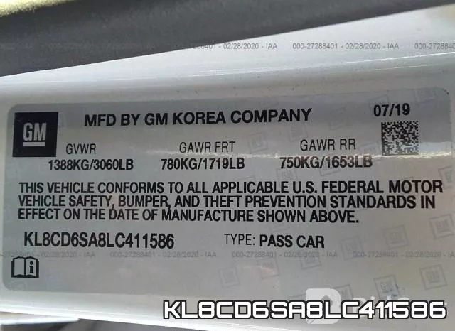 KL8CD6SA8LC411586 фото 10