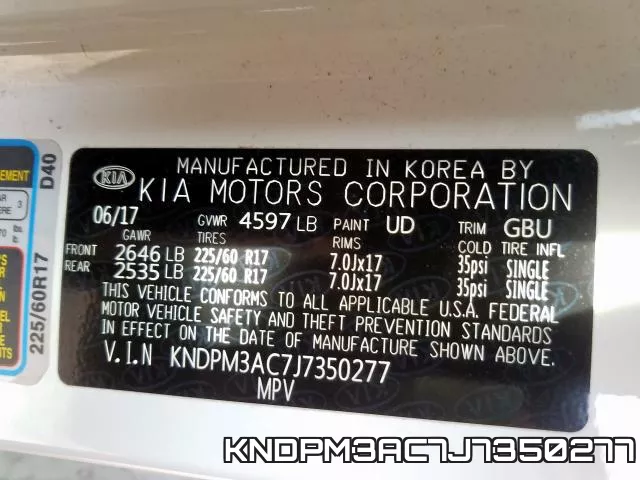 KNDPM3AC7J7350277 фото 2