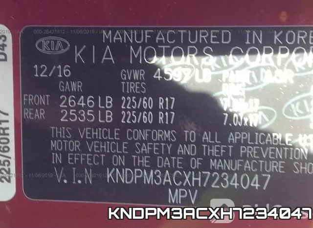 KNDPM3ACXH7234047 фото 10
