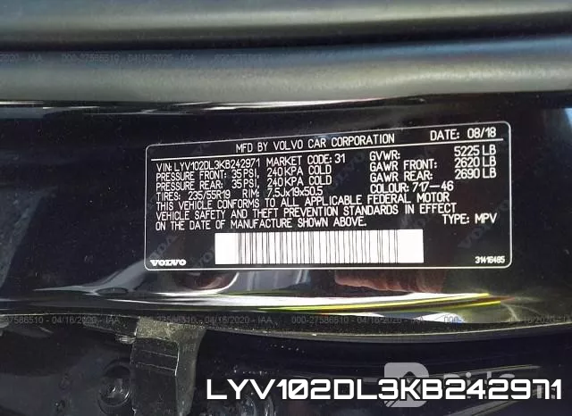 LYV102DL3KB242971 фото 10