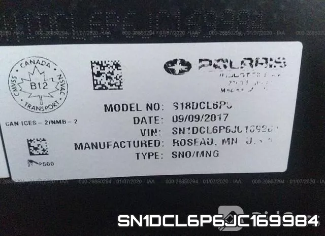 SN1DCL6P6JC169984 фото 10