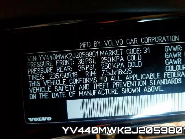 YV440MWK2J2059801 фото 2