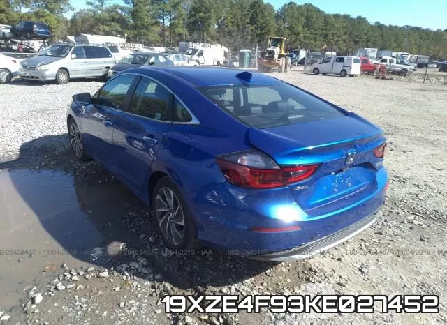 19XZE4F93KE027452 фото 4