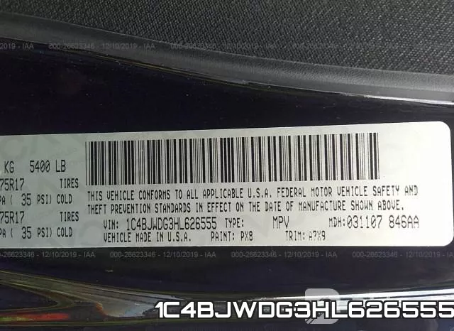 1C4BJWDG3HL626555 фото 10