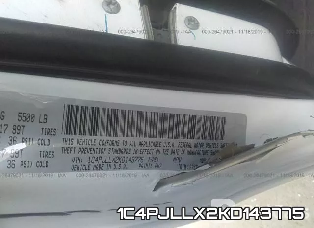 1C4PJLLX2KD143775 фото 10