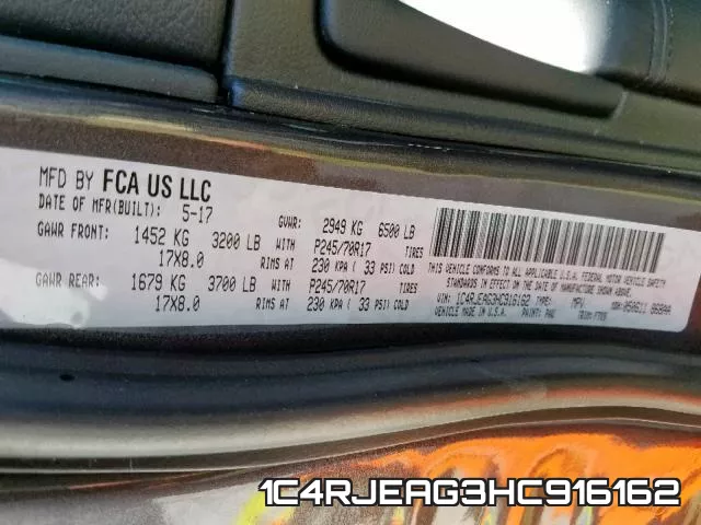 1C4RJEAG3HC916162 фото 2