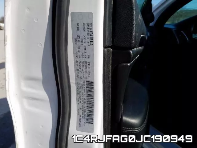 1C4RJFAG0JC190949 фото 2
