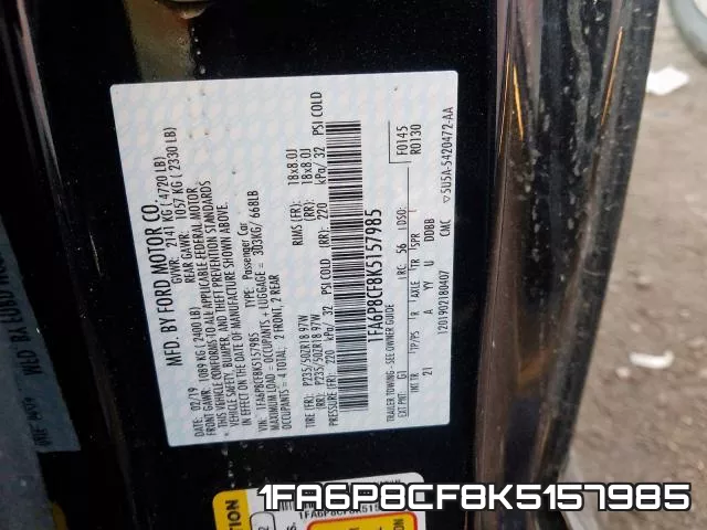 1FA6P8CF8K5157985 фото 2