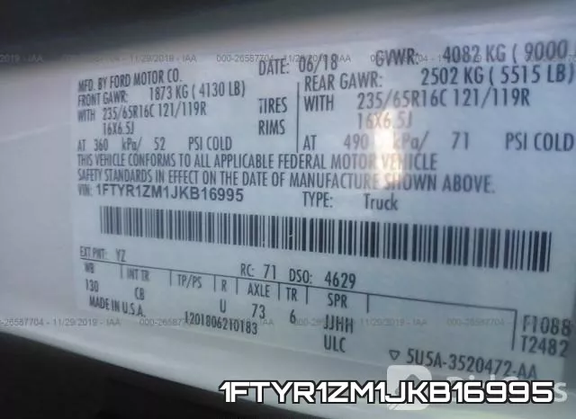 1FTYR1ZM1JKB16995 фото 10
