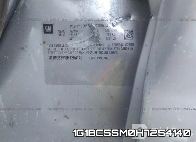 1G1BC5SM0H7254140 фото 10