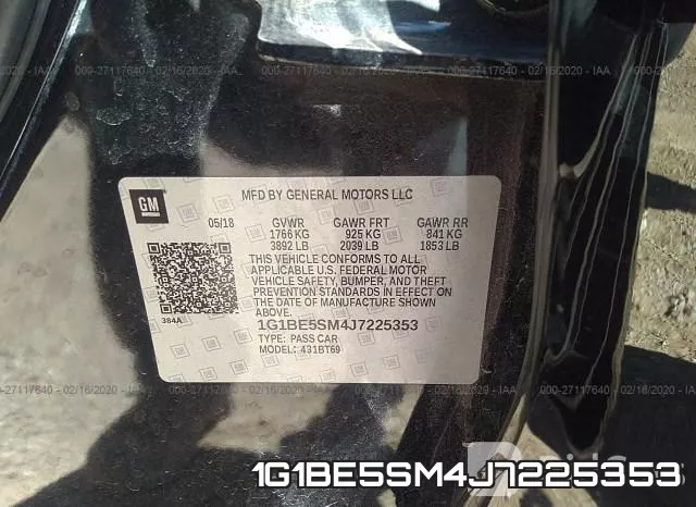 1G1BE5SM4J7225353 фото 10