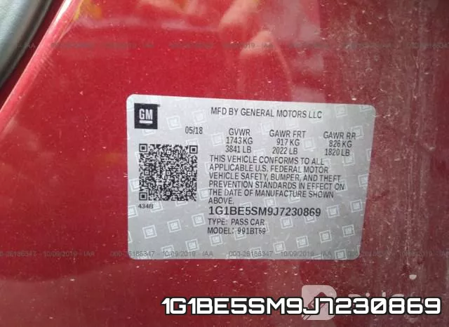 1G1BE5SM9J7230869 фото 10
