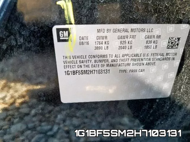 1G1BF5SM2H7103131 фото 2