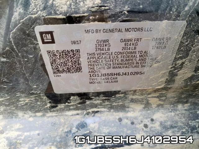 1G1JB5SH6J4102954 фото 2