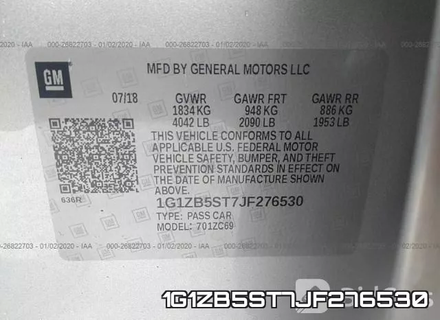 1G1ZB5ST7JF276530 фото 10