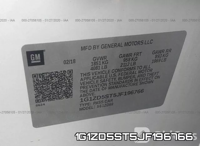 1G1ZD5ST5JF196766 фото 10