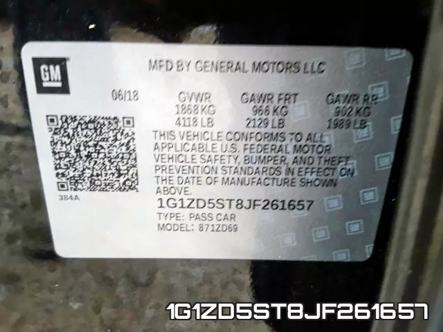 1G1ZD5ST8JF261657 фото 2