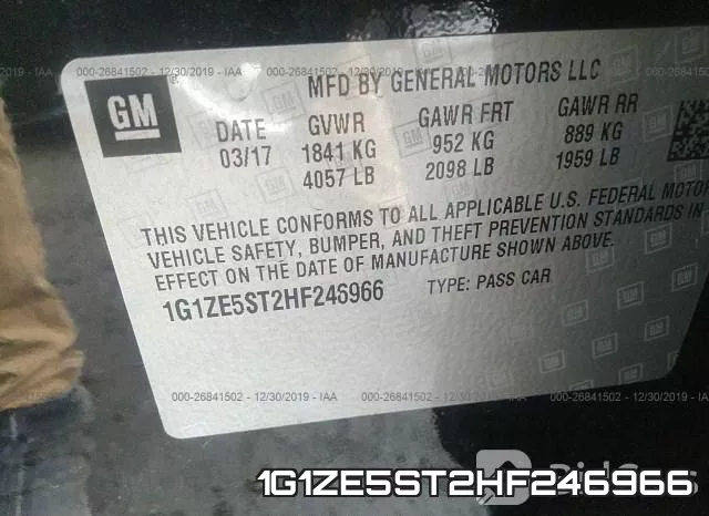 1G1ZE5ST2HF246966 фото 10
