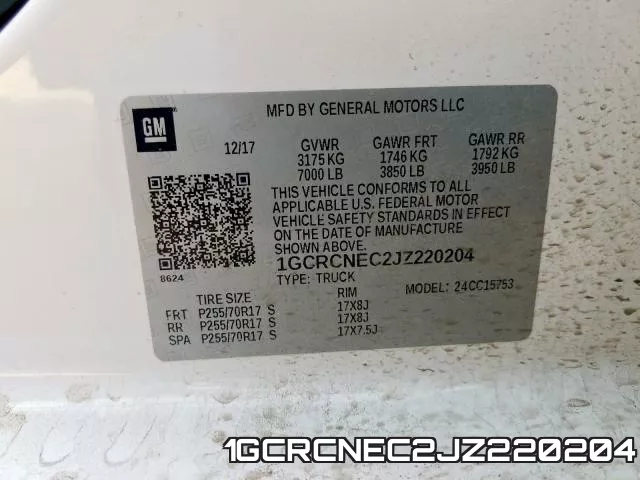1GCRCNEC2JZ220204 фото 2