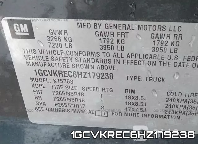 1GCVKREC6HZ179238 фото 10