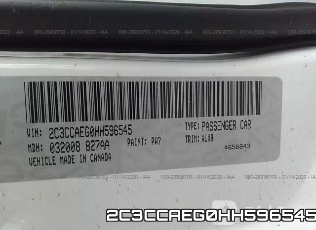 2C3CCAEG0HH596545 фото 10