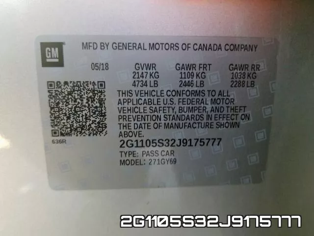 2G1105S32J9175777 фото 2