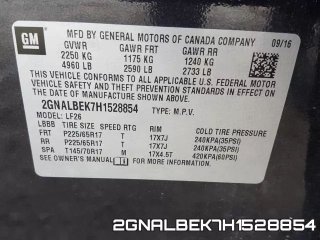 2GNALBEK7H1528854 фото 2