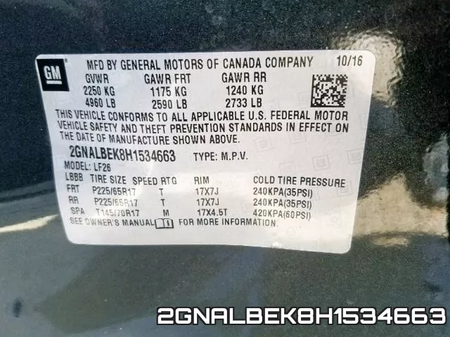 2GNALBEK8H1534663 фото 2