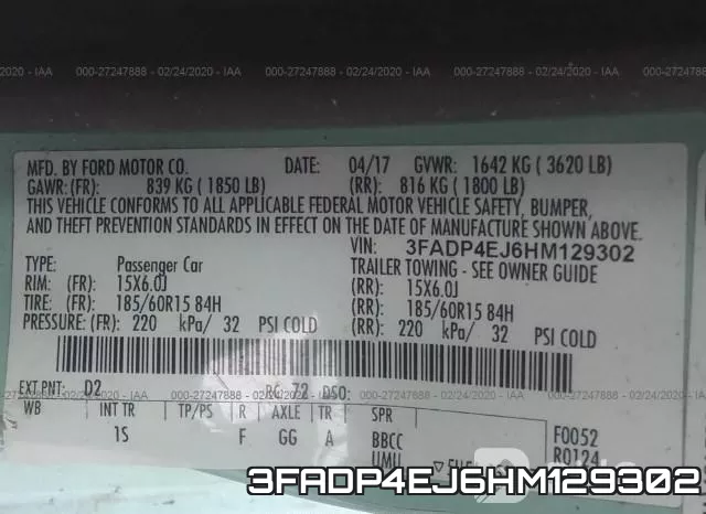 3FADP4EJ6HM129302 фото 10