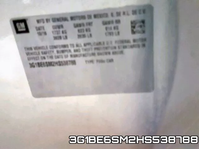 3G1BE6SM2HS538788 фото 2
