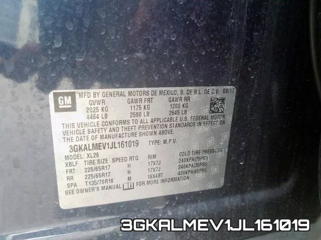 3GKALMEV1JL161019 фото 2