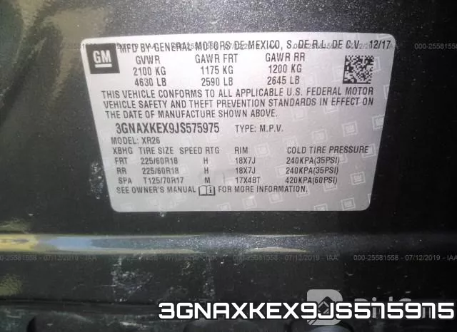 3GNAXKEX9JS575975 фото 10