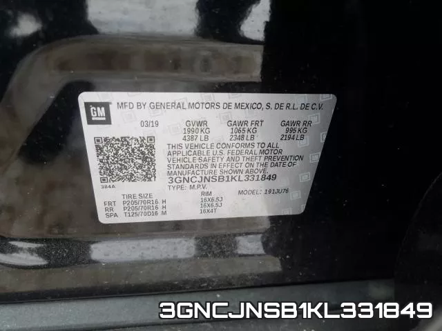 3GNCJNSB1KL331849 фото 2