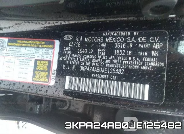 3KPA24AB0JE125482 фото 10