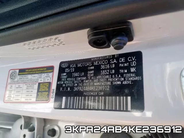 3KPA24AB4KE236912 фото 2