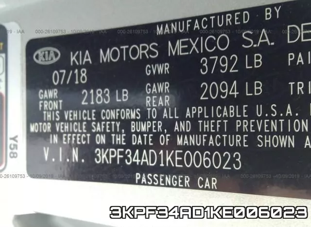 3KPF34AD1KE006023 фото 10