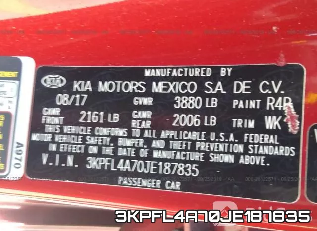 3KPFL4A70JE187835 фото 10