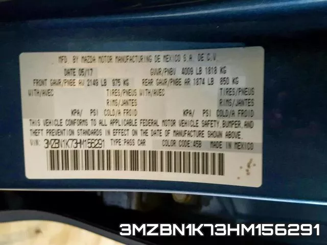 3MZBN1K73HM156291 фото 2