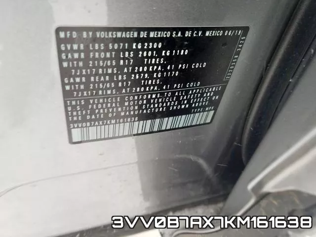 3VV0B7AX7KM161638 фото 2