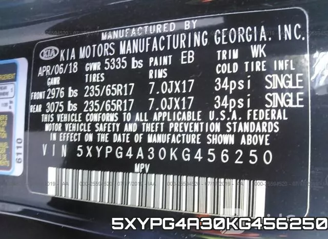 5XYPG4A30KG456250 фото 10