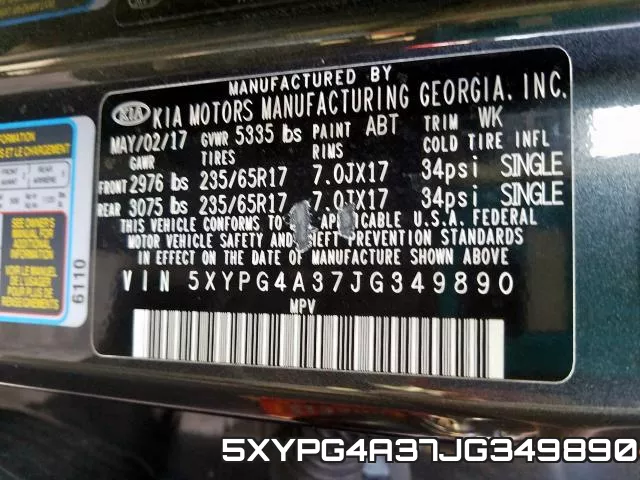 5XYPG4A37JG349890 фото 2