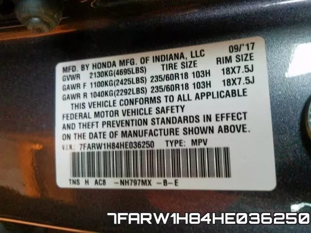 7FARW1H84HE036250 фото 2