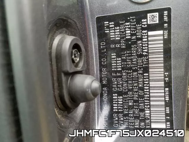 JHMFC1F75JX024510 фото 2