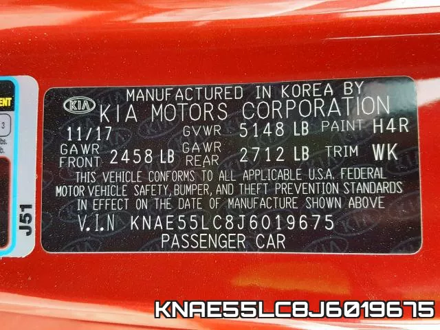 KNAE55LC8J6019675 фото 2