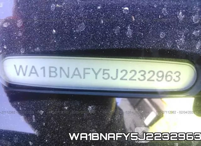 WA1BNAFY5J2232963 фото 10