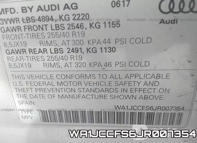 WA1JCCFS6JR007354 фото 10