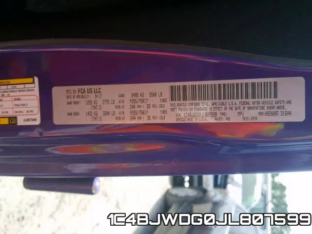 1C4BJWDG0JL807599 фото 2